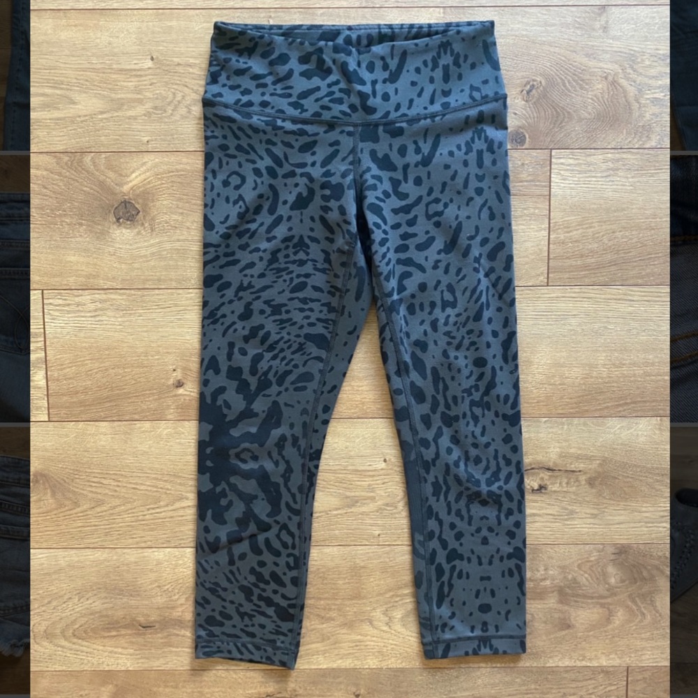 Leopard print Lulu Lemon Crop Leggings